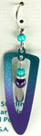 Adajio Earrings-Blue/Purple cutout with beads