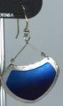 Holly Yashi Earrings - Blue with silver tone