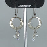 Holly Yashi Earrings - Silver tone round with bead accents