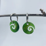 Jade Earrings - Jade swirl
