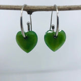 Jade Earrings - Hearts