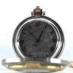 Silver and Gold tone meteorite pocket watch