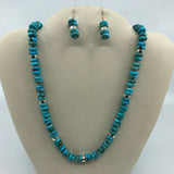 Turquoise and Sterling Necklace and Earrings